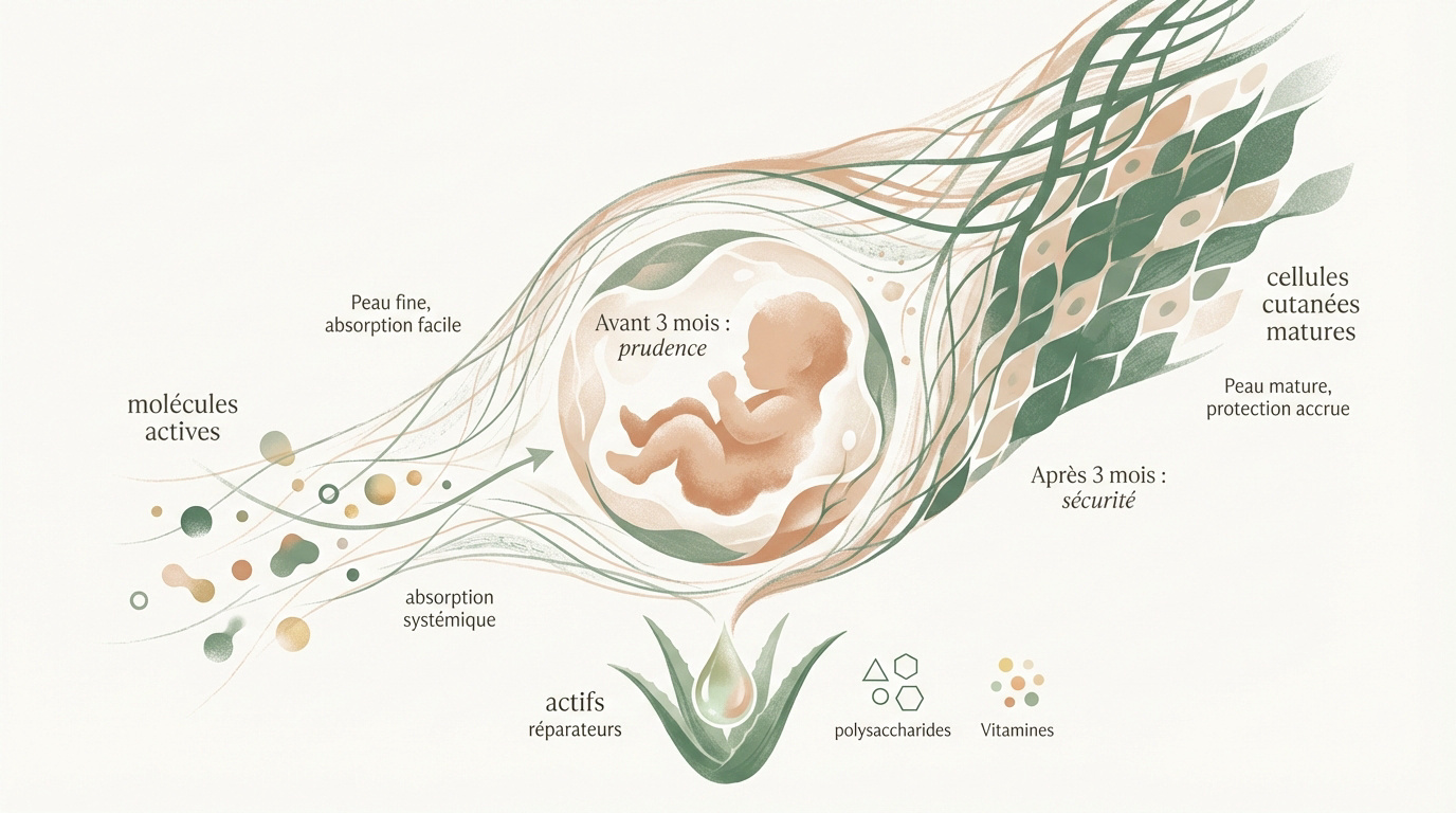 Illustration de la fragilité de la peau du nourrisson et de sa maturation progressive